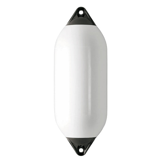 Polyform Fender F-serie hvit m/sorte ender