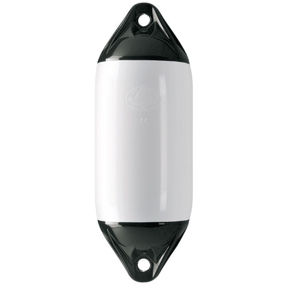 Polyform Fender F-serie hvit m/sorte ender