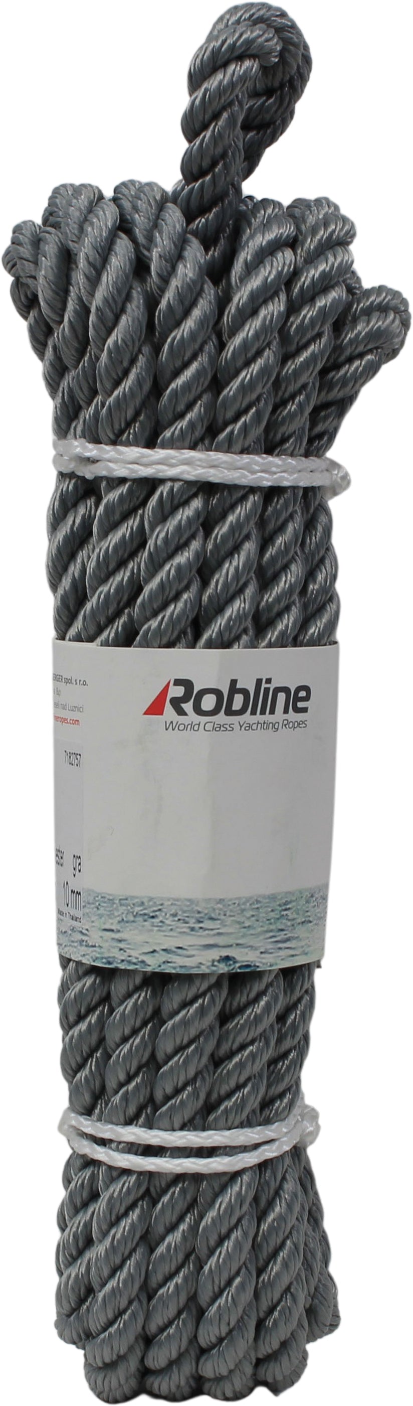 Robline 3-slått fenderline 2-pk grå