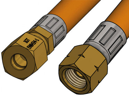 1852 Gasslange, 1/4" - 8 mm rør 6m – bilde 2