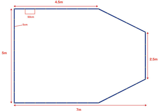 1852 Presenning formsydd 240 g
