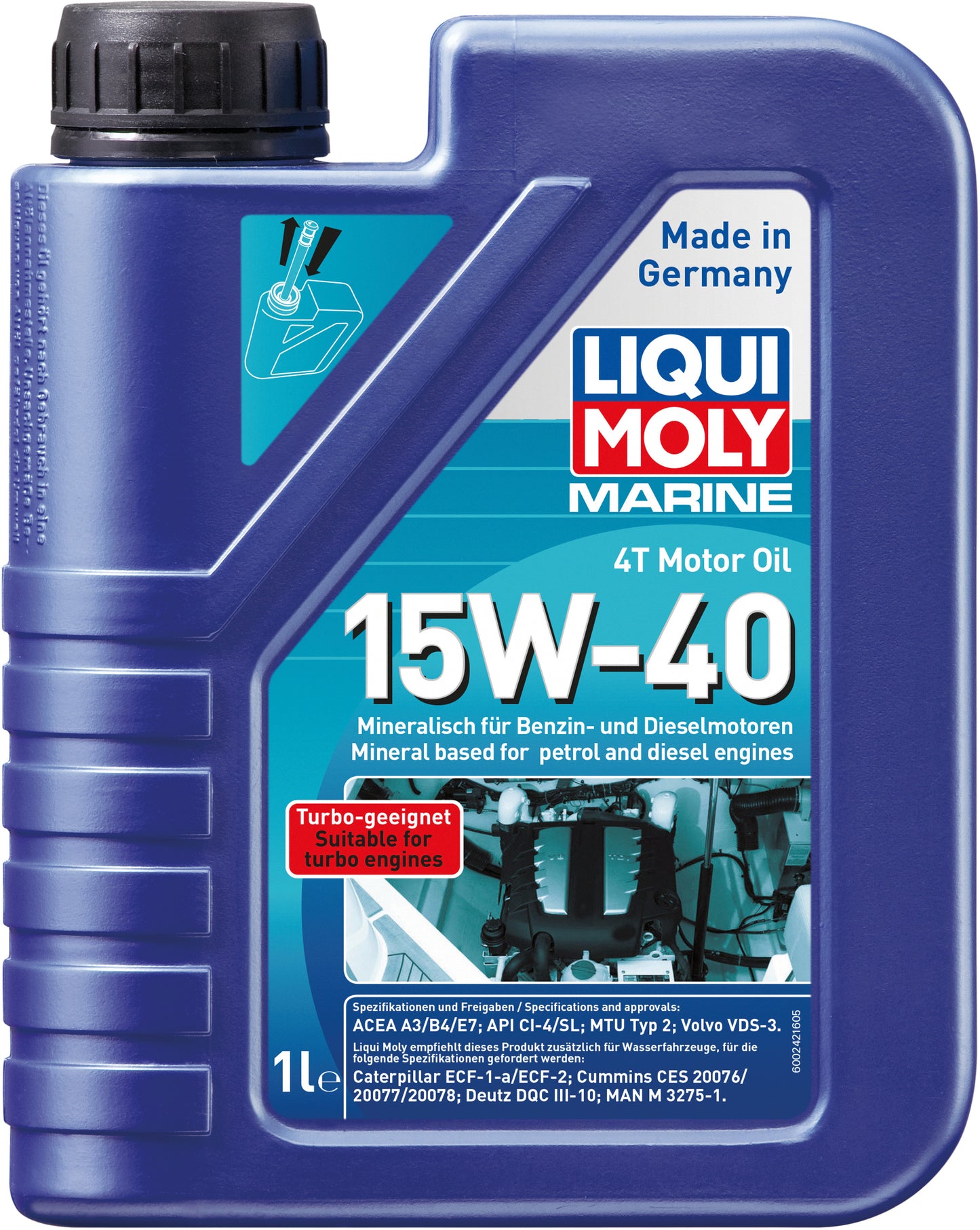 LiquiMoly Liqui Moly Marine 4T Motorolje 15W-40