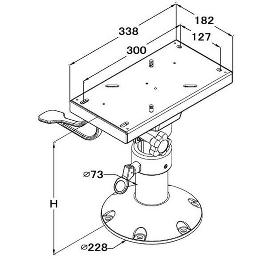 Stolsøyle SMS modell man. reg.