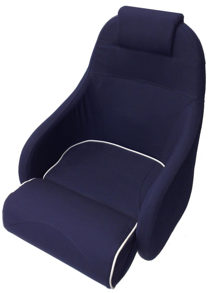 Båtstol SDL51 flip-up, Markilux Soft akryl duk, mørkegrå