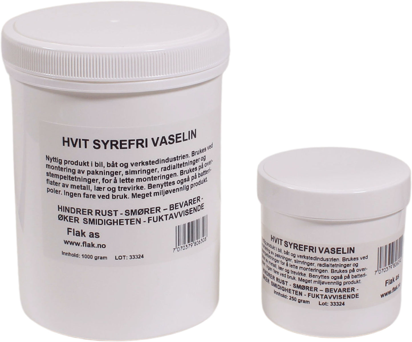 1852 Vaselin Hvit Syrefri