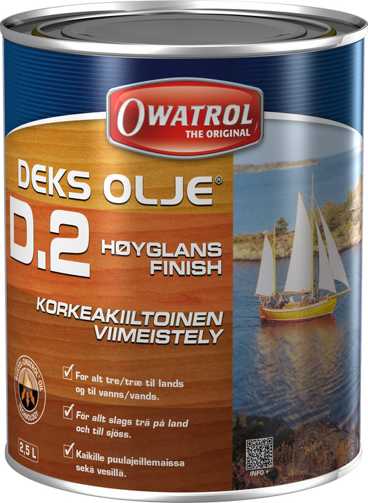 Owatrol Deks Olje D2 høyglans