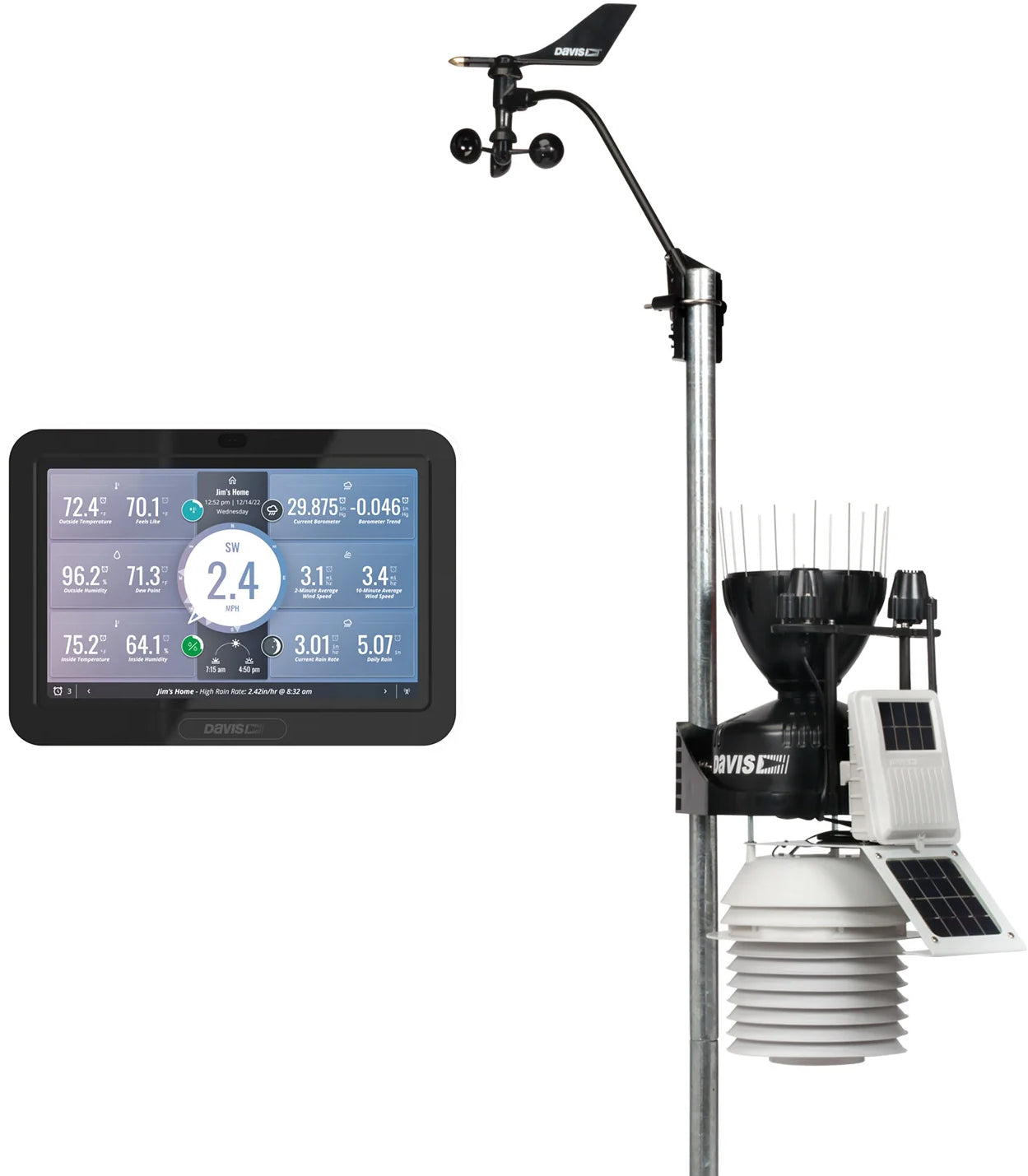 Davis Vantage Pro2 Plus trådløs værstasjon m/WeatherLink C.