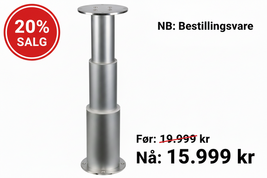 OSCULATI Elektrisk bordsøyle 12V (NB: Bestillingsvare)