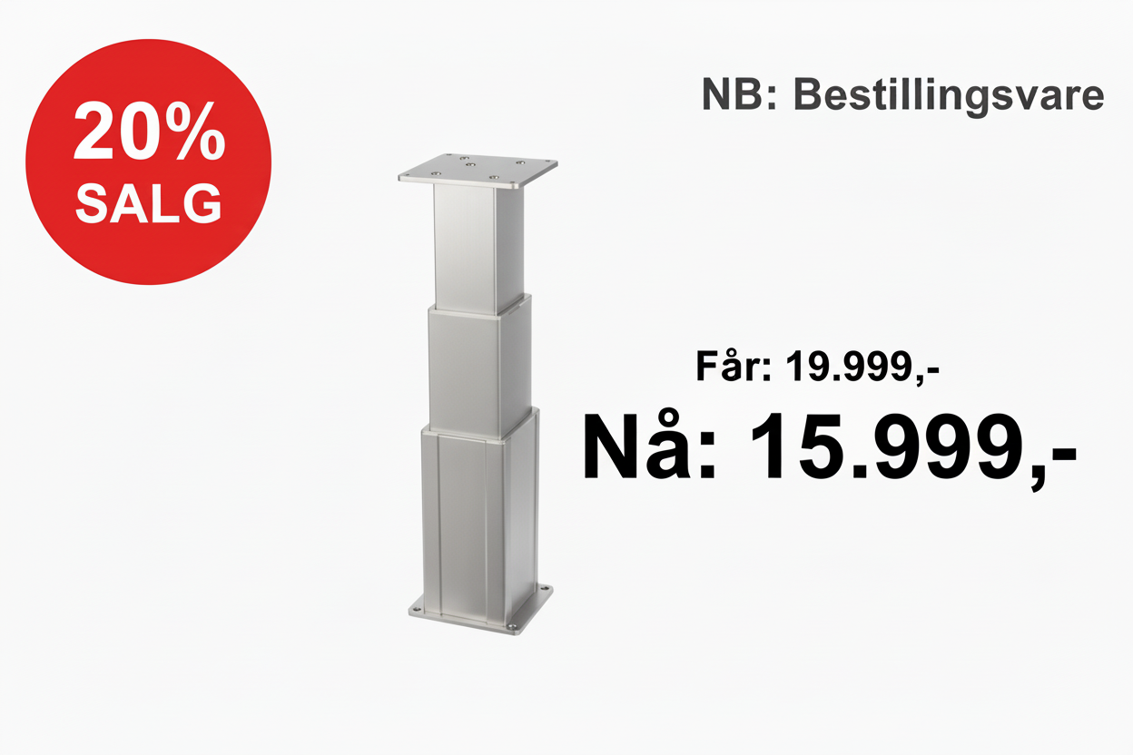 OSCULATI Elektrisk bordsøyle 12V (NB: Bestillingsvare)