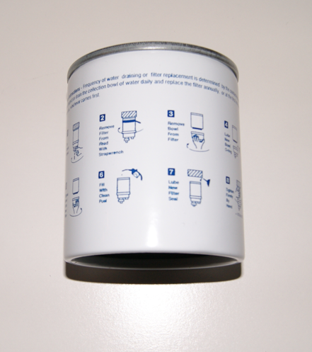 Vannutskillerfilter Komplett 10 micron med tappeskrue (Tilsvarer S3213)