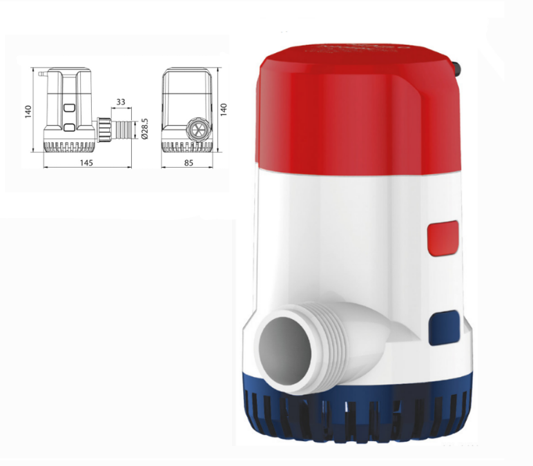 OSCULATI  Europump lensepumpe automatisk 12V/24V