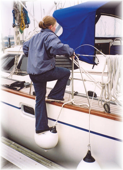 Danfender Fenderstep - Hvit og Marineblå