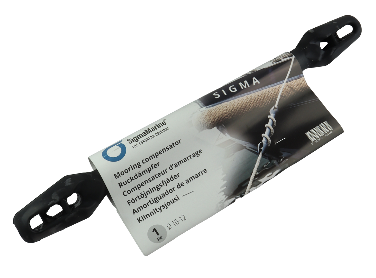 Forsheda Fortøyningsfjær - Gummi - Fra 10 mm til 24 mm tau