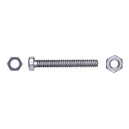 1852 Sekskantbolt m/mutter A4 DIN 933/934