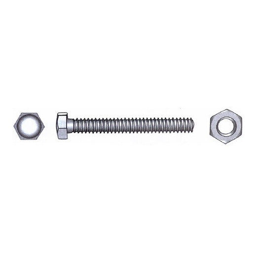 1852 Sekskantbolt m/mutter A4 DIN 933/934 – bilde 2