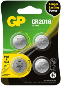 GP Lithium Cell batteri CR2016 4-pk